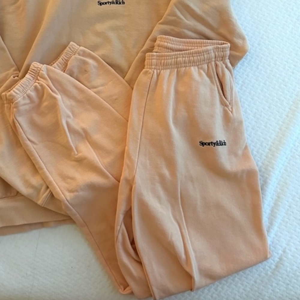 Sporty & Rich Embroidered Logo Sweatpants Joggers